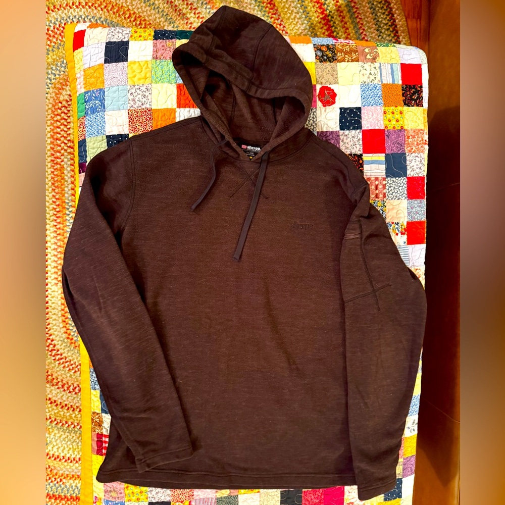 Sherpa Polartec Pullover Hoodie Sweatshirt - XL
